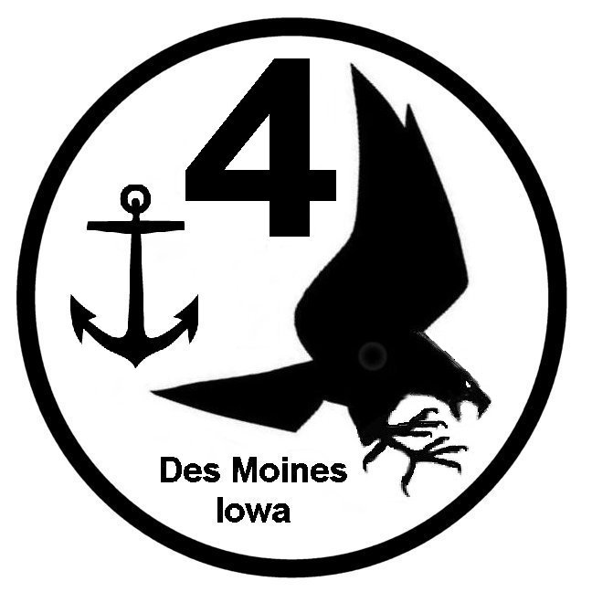 Flotilla 4 USCG Auxiliary Logo Des Moines, IA